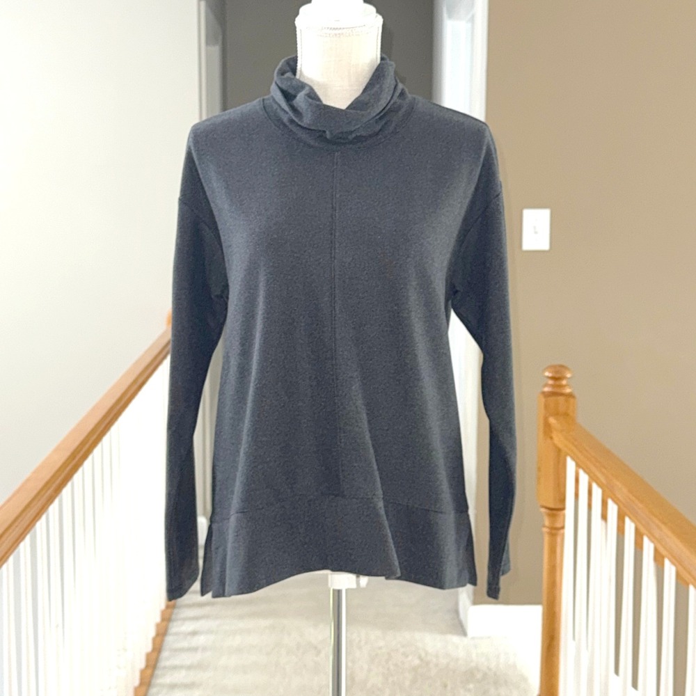 Avalanche Outdoor Supply Co Gray Cowl Neck Pullover Top Medium